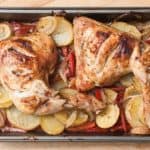 recipe for baked chicken thighs with potatoes